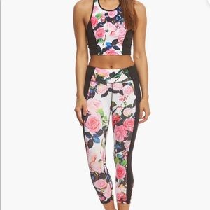Betsey Johnson Radiant Rose Colorblock Workout Set